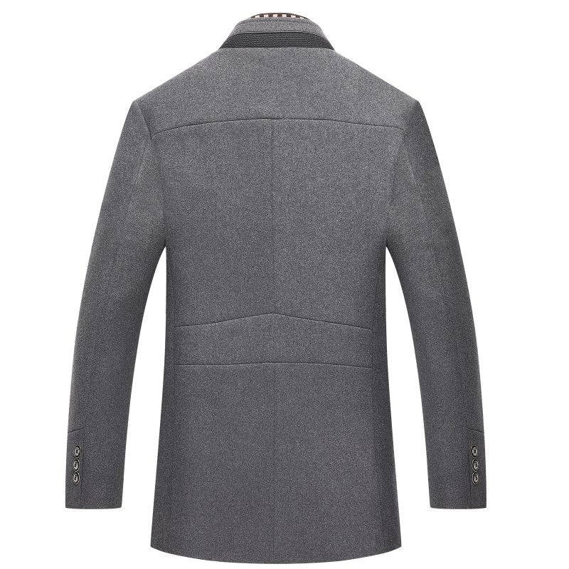 Cappotto da Uomo in Lana con Collo Coreano — foto 14