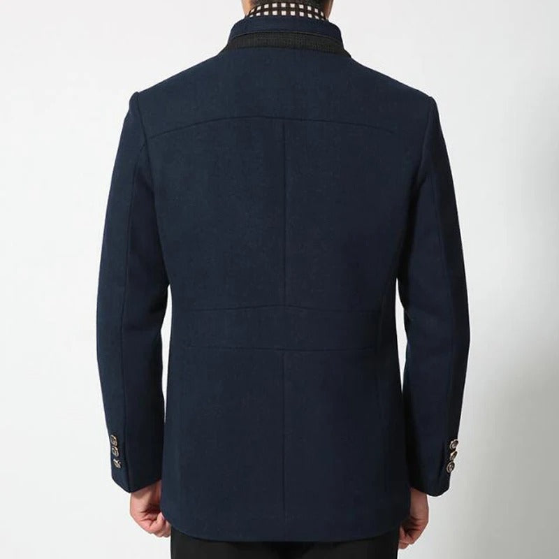 Cappotto da Uomo in Lana con Collo Coreano — foto 3