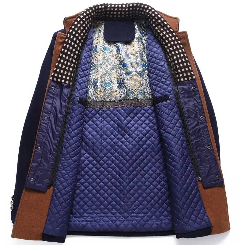 Cappotto da Uomo in Lana con Collo Coreano — foto 4