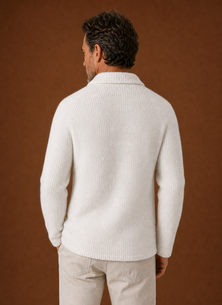 Cardigan Blazer da Uomo con Bottoni in Maglia — foto 11
