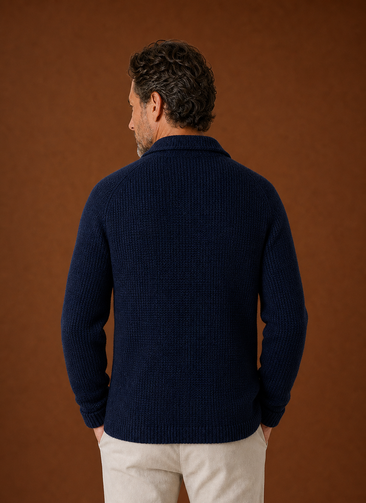 Cardigan Blazer da Uomo con Bottoni in Maglia — foto 15