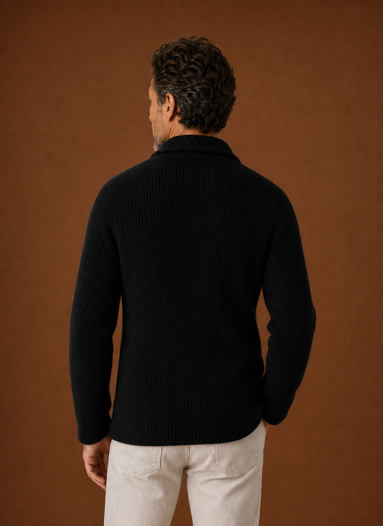 Cardigan Blazer da Uomo con Bottoni in Maglia — foto 7