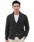 Cardigan a Righe da Uomo con Scollo a V