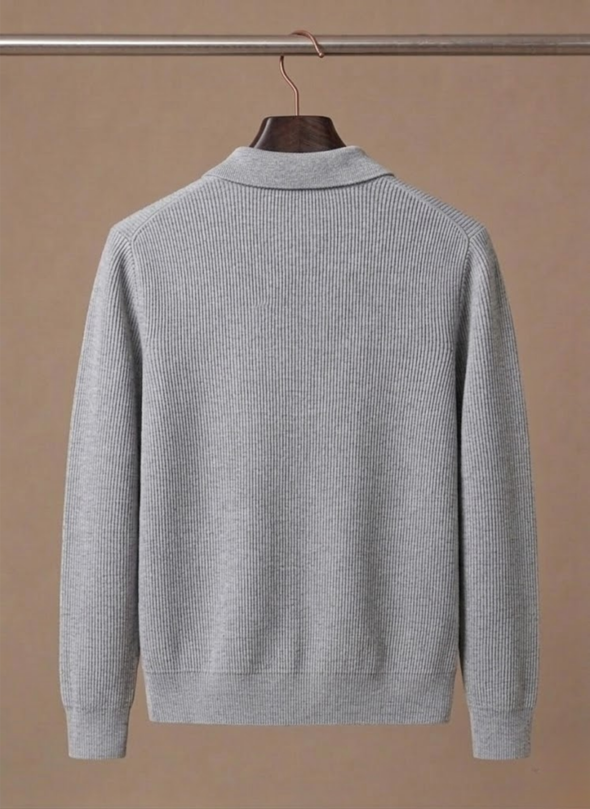 Cardigan da Uomo con Bottoni Taglio Rilassato — foto 9