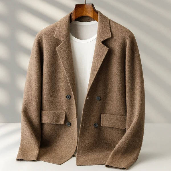 Cardigan da Uomo in Misto Cashmere con Bottoni
