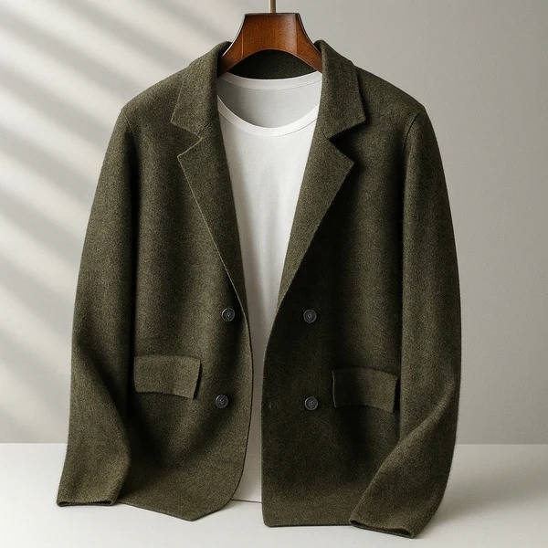 Cardigan da Uomo in Misto Cashmere con Bottoni — foto 10