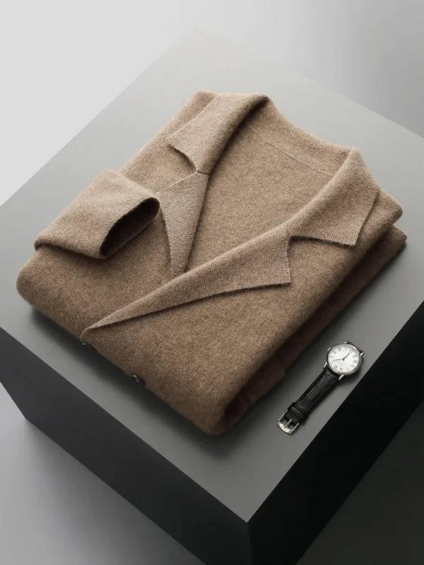 Cardigan da Uomo in Misto Cashmere con Bottoni — foto 4