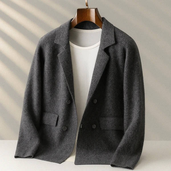 Cardigan da Uomo in Misto Cashmere con Bottoni — foto 8