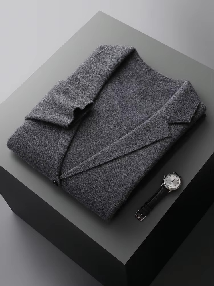 Cardigan da Uomo in Misto Cashmere con Bottoni — foto 9