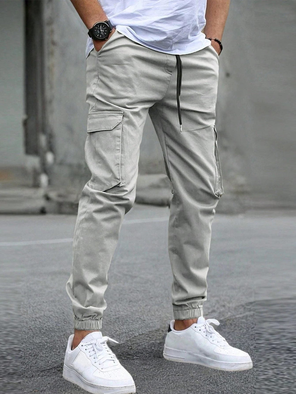 Joggers Cargo da Uomo con Caviglia Affusolata — foto 2