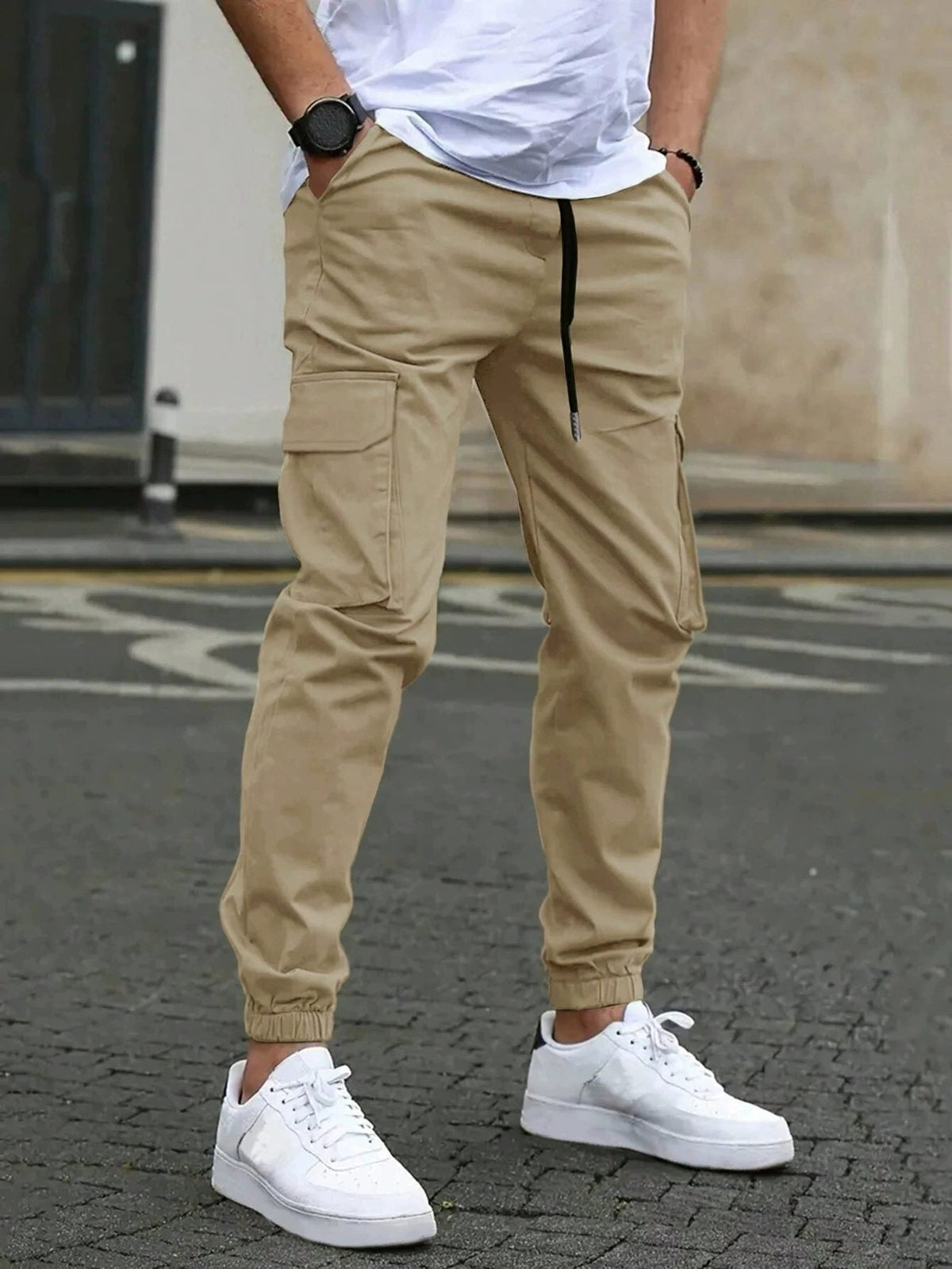 Joggers Cargo da Uomo con Caviglia Affusolata — foto 4