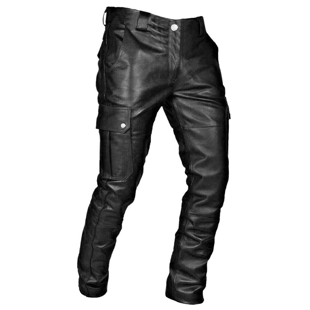 Pantaloni Biker da Uomo Tasche Cargo