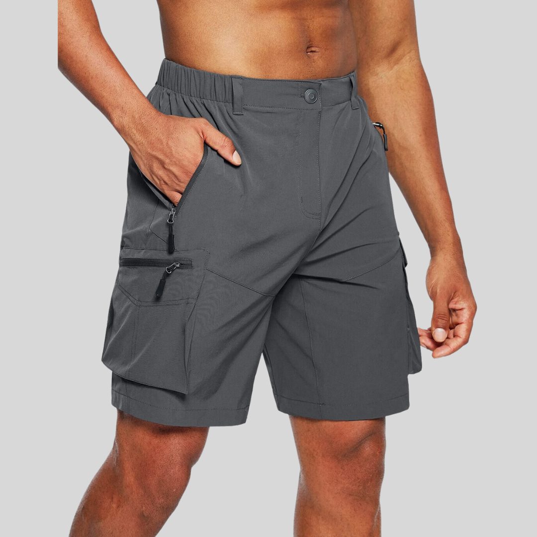 Pantaloncini Cargo da Uomo Tasche con Zip