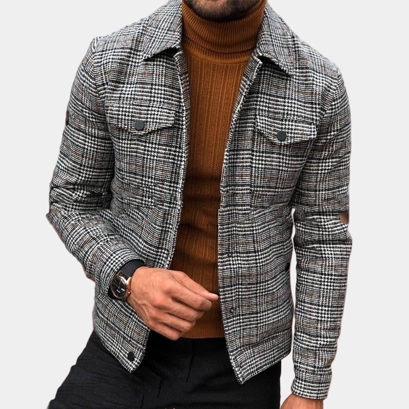 Overshirt a Quadri da Uomo con Colletto — foto 2