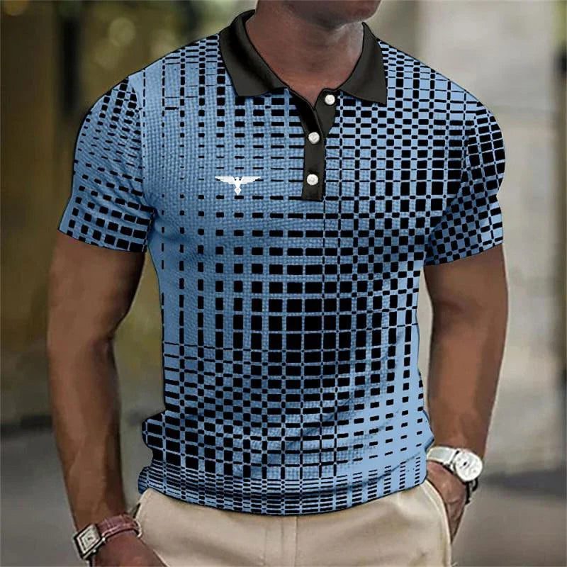 Polo a Quadri da Uomo dal Look Classico — foto 2