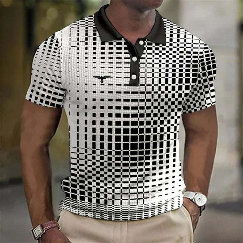 Polo a Quadri da Uomo dal Look Classico — foto 3