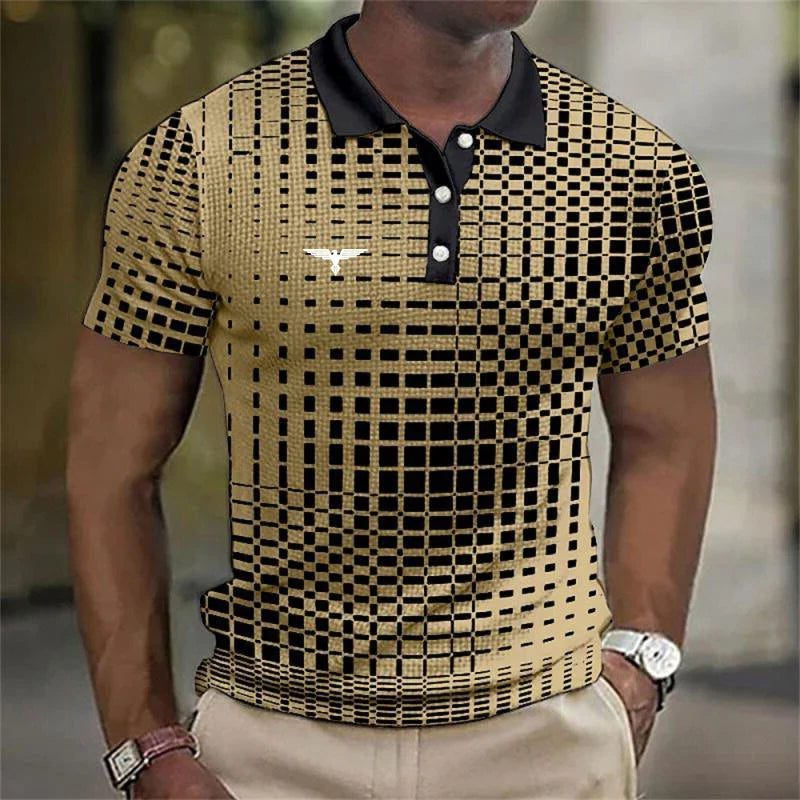 Polo a Quadri da Uomo dal Look Classico — foto 4