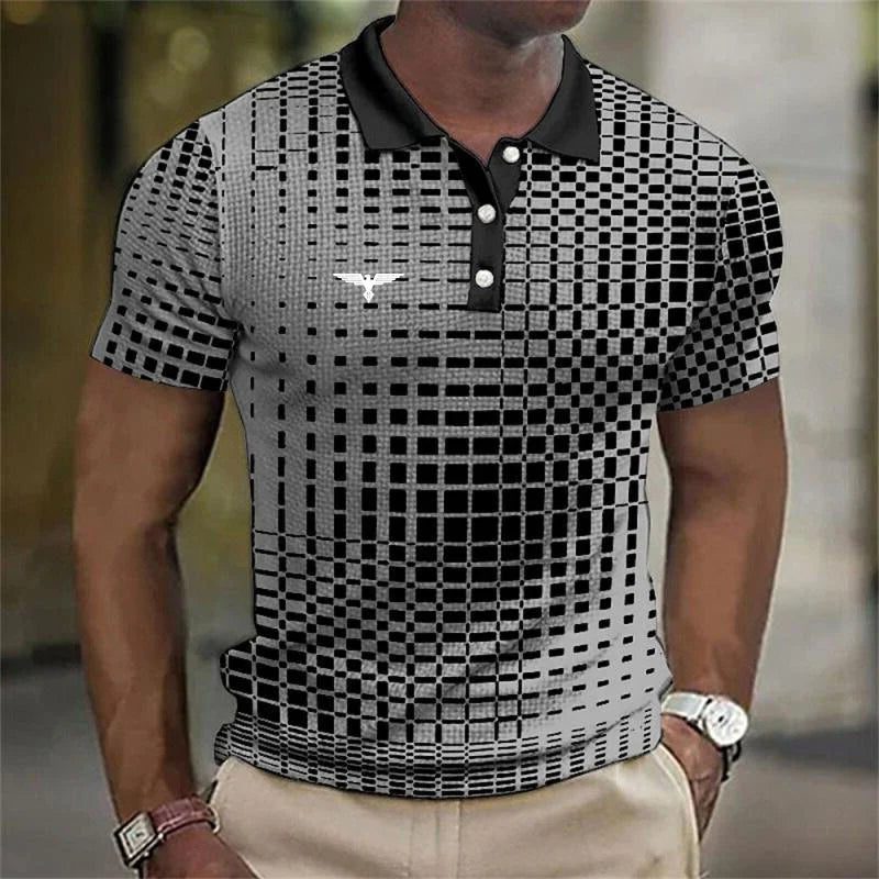 Polo a Quadri da Uomo dal Look Classico — foto 5