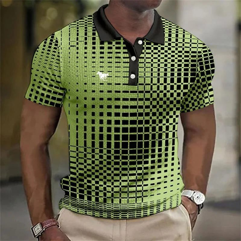 Polo a Quadri da Uomo dal Look Classico — foto 7