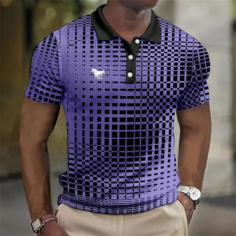Polo a Quadri da Uomo dal Look Classico — foto 8
