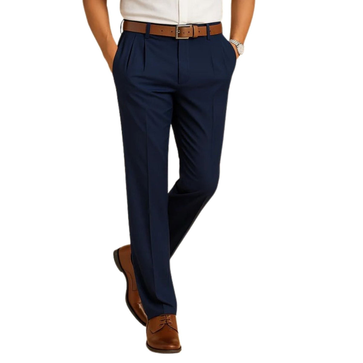 Chino da Uomo Classici Vestibilità Regolare