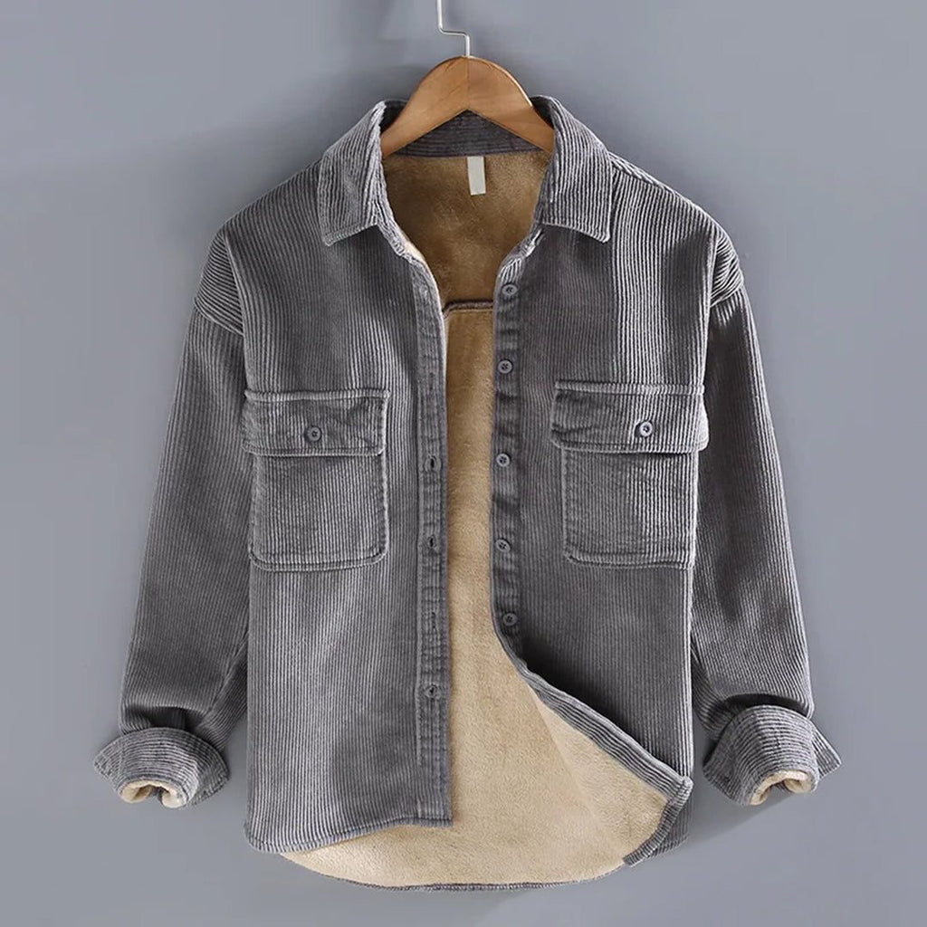 Overshirt in Velluto a Coste da Uomo Ampia — foto 2