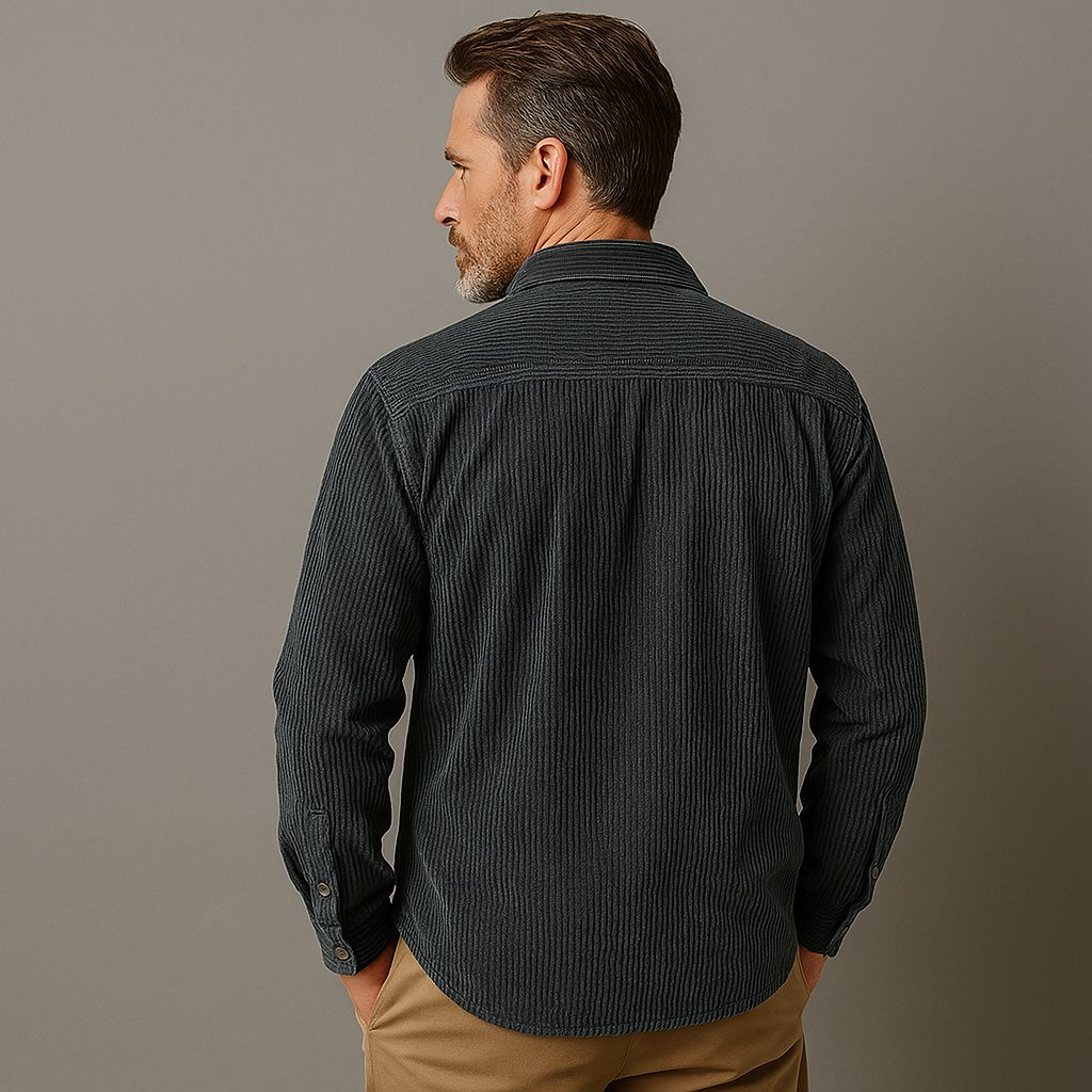 Camicia Texturizzata da Uomo con Taschino — foto 2