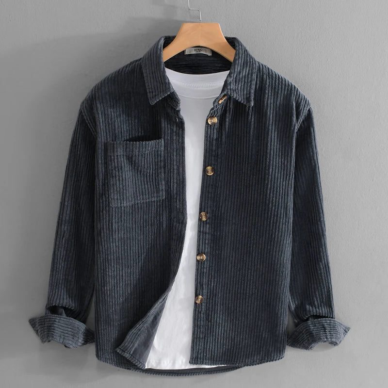 Camicia Texturizzata da Uomo con Taschino — foto 3