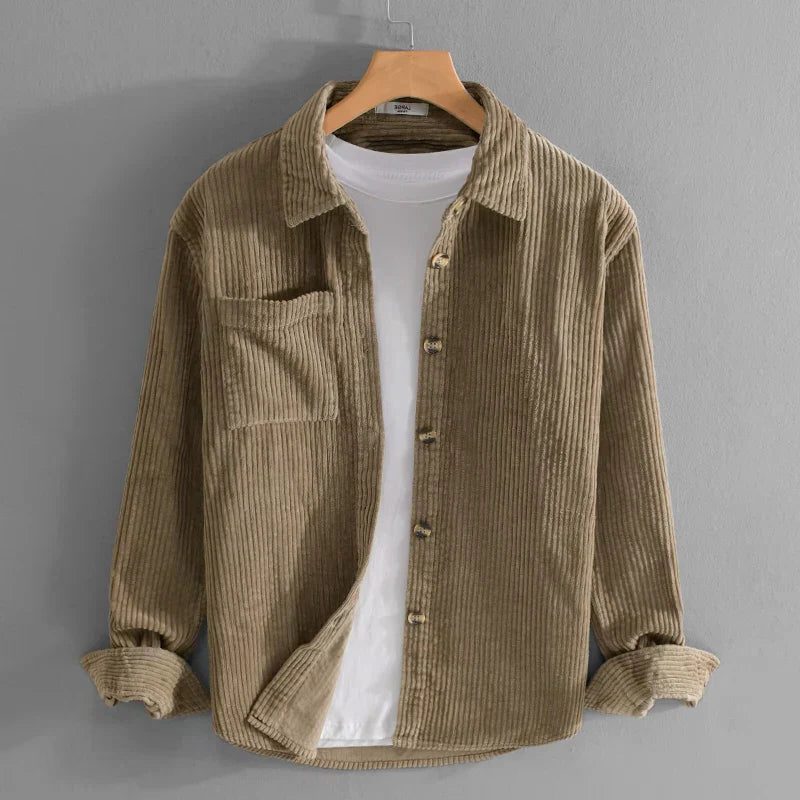 Overshirt in Velluto a Coste da Uomo Comfort — foto 3