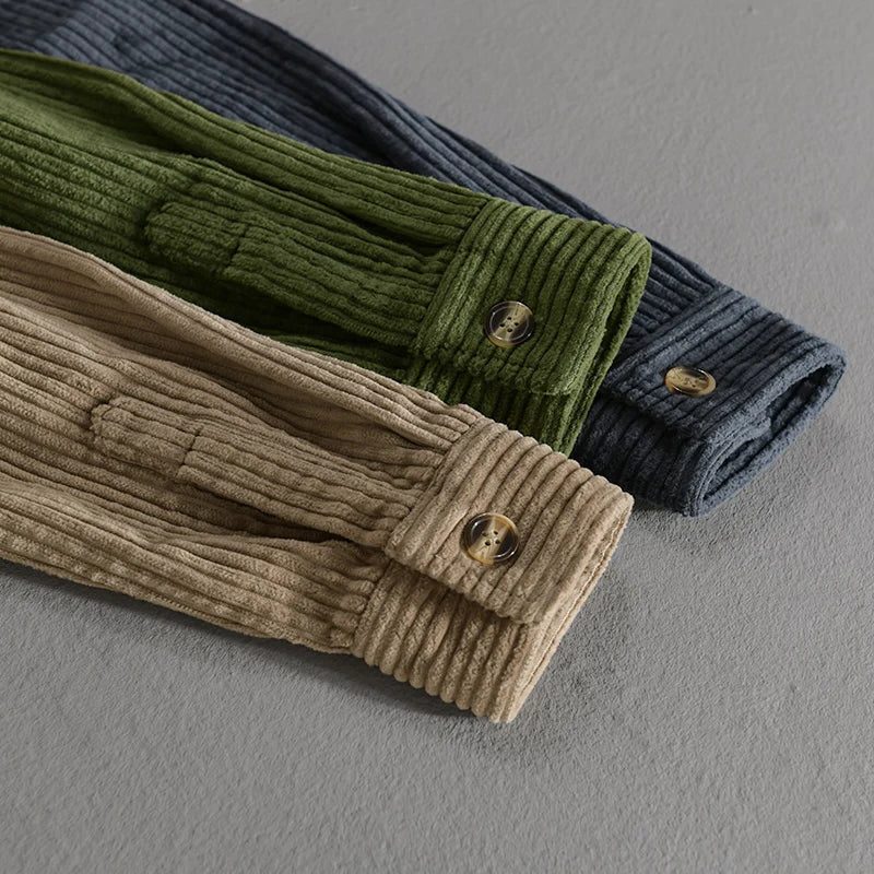 Overshirt in Velluto a Coste da Uomo Comfort — foto 8