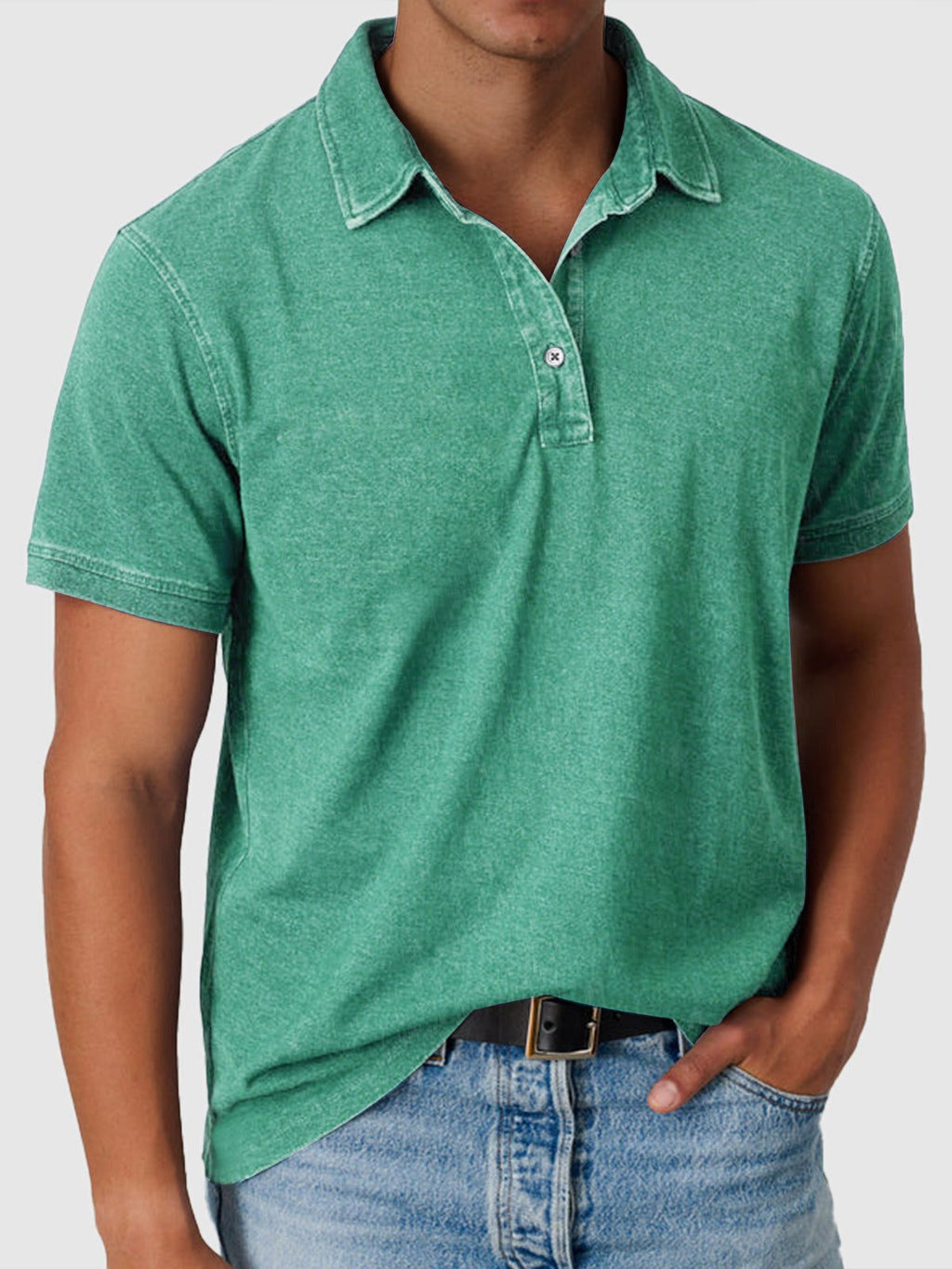 Polo Smart Casual da Uomo a Maniche Corte — foto 2