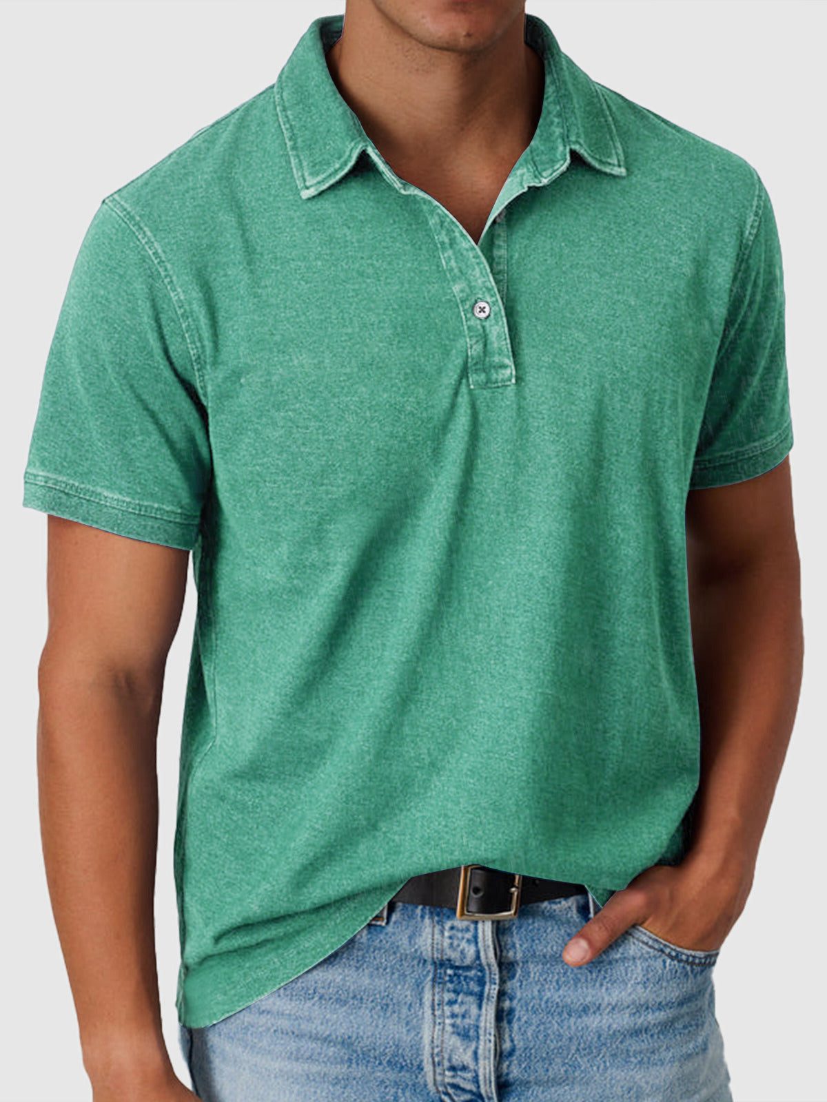 Polo Smart Casual da Uomo a Maniche Corte — foto 2