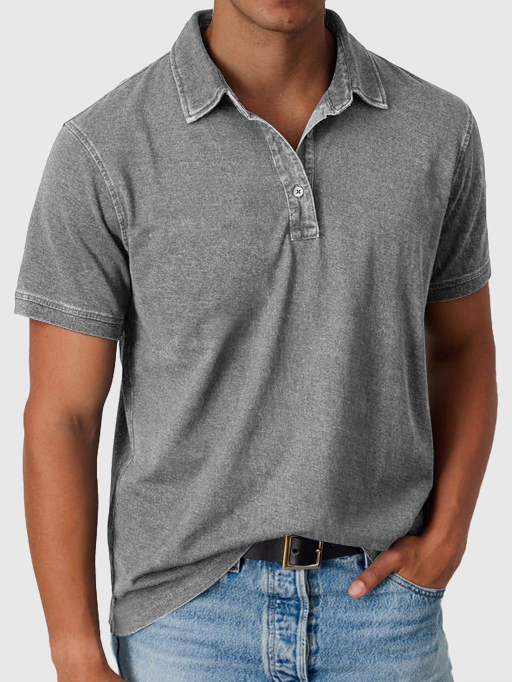 Polo Smart Casual da Uomo a Maniche Corte — foto 3