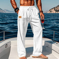 Pantaloni Gamba Dritta da Uomo Vita con Coulisse