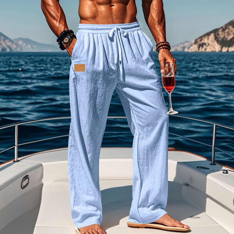 Pantaloni Gamba Dritta da Uomo Vita con Coulisse — foto 12