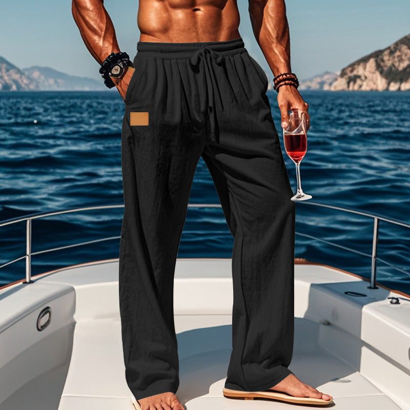 Pantaloni Gamba Dritta da Uomo Vita con Coulisse — foto 7