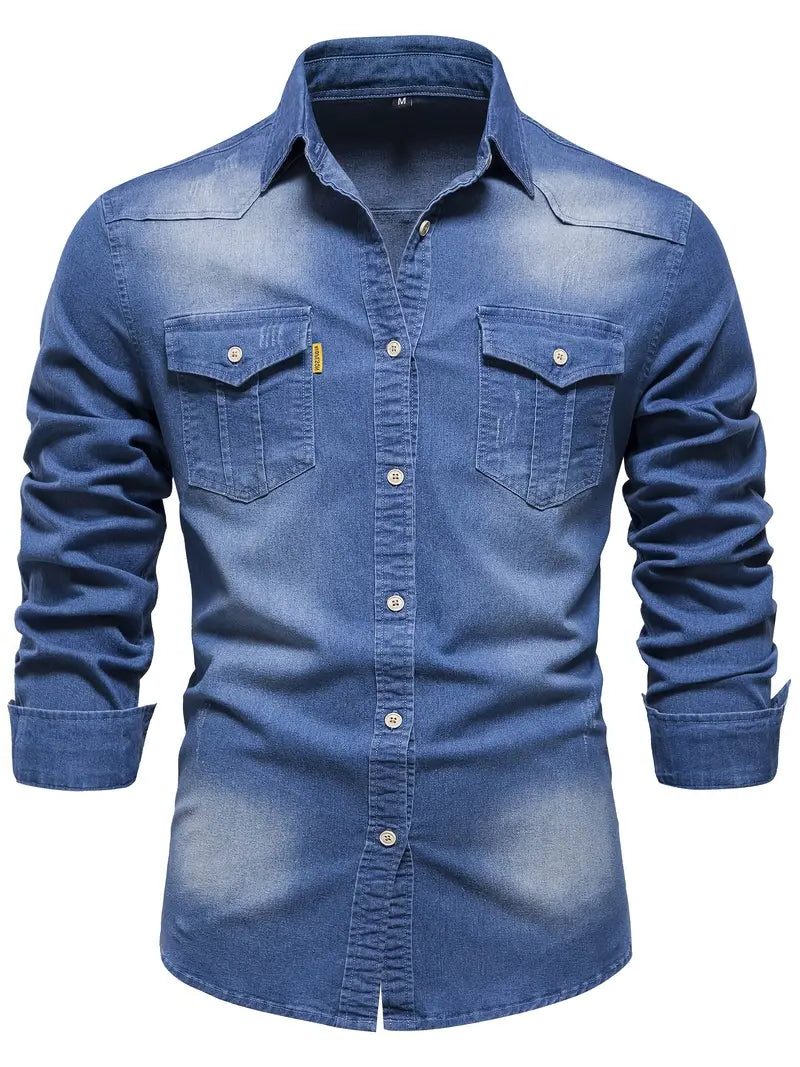 Camicia a Bottoni da Uomo Taschini Frontali