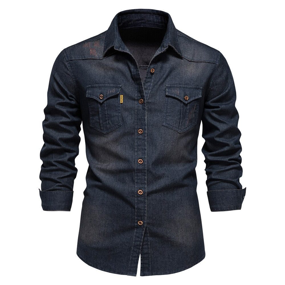 Camicia a Bottoni da Uomo Taschini Frontali — foto 4