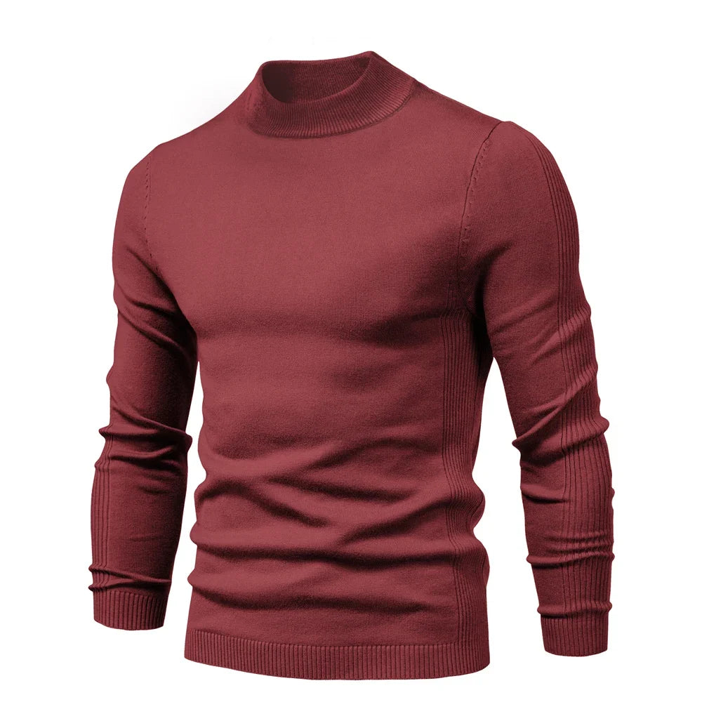 Dolcevita da Uomo Slim Fit in Maglia Invernale — foto 11