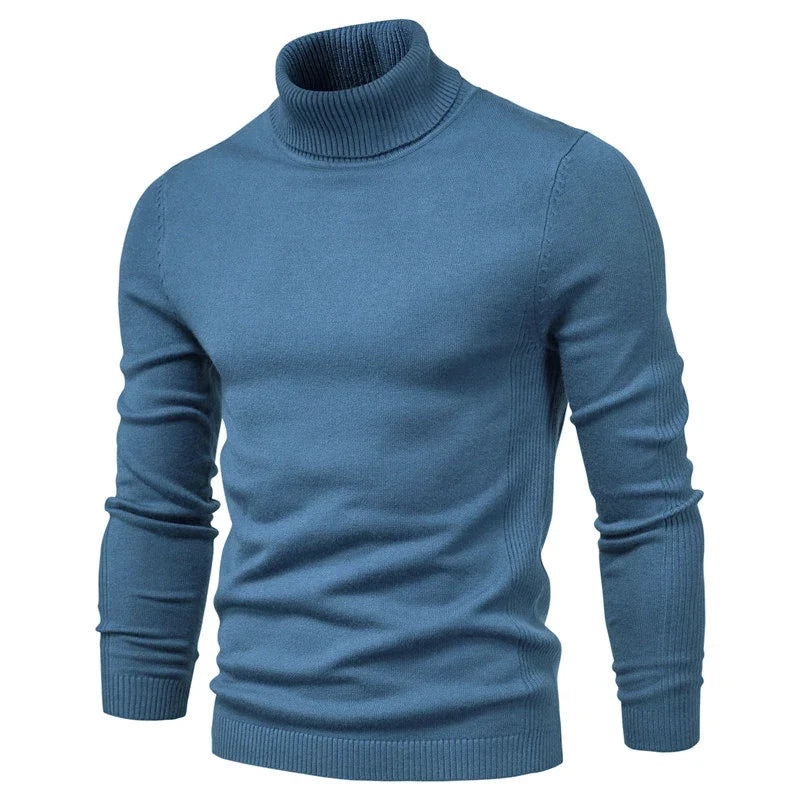Dolcevita da Uomo Slim Fit in Maglia Invernale — foto 14