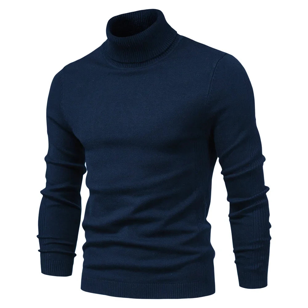 Dolcevita da Uomo Slim Fit in Maglia Invernale — foto 19