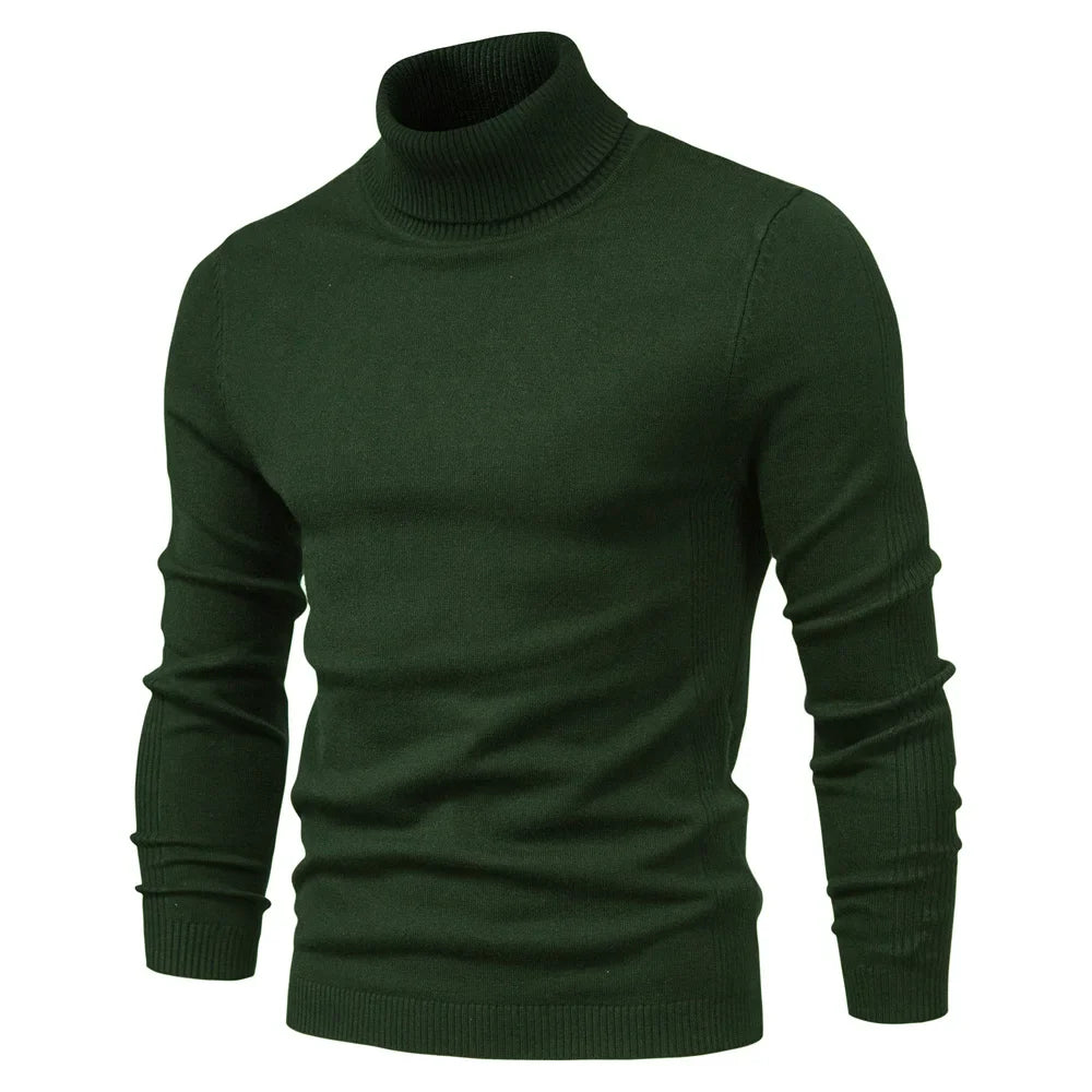 Dolcevita da Uomo Slim Fit in Maglia Invernale — foto 20