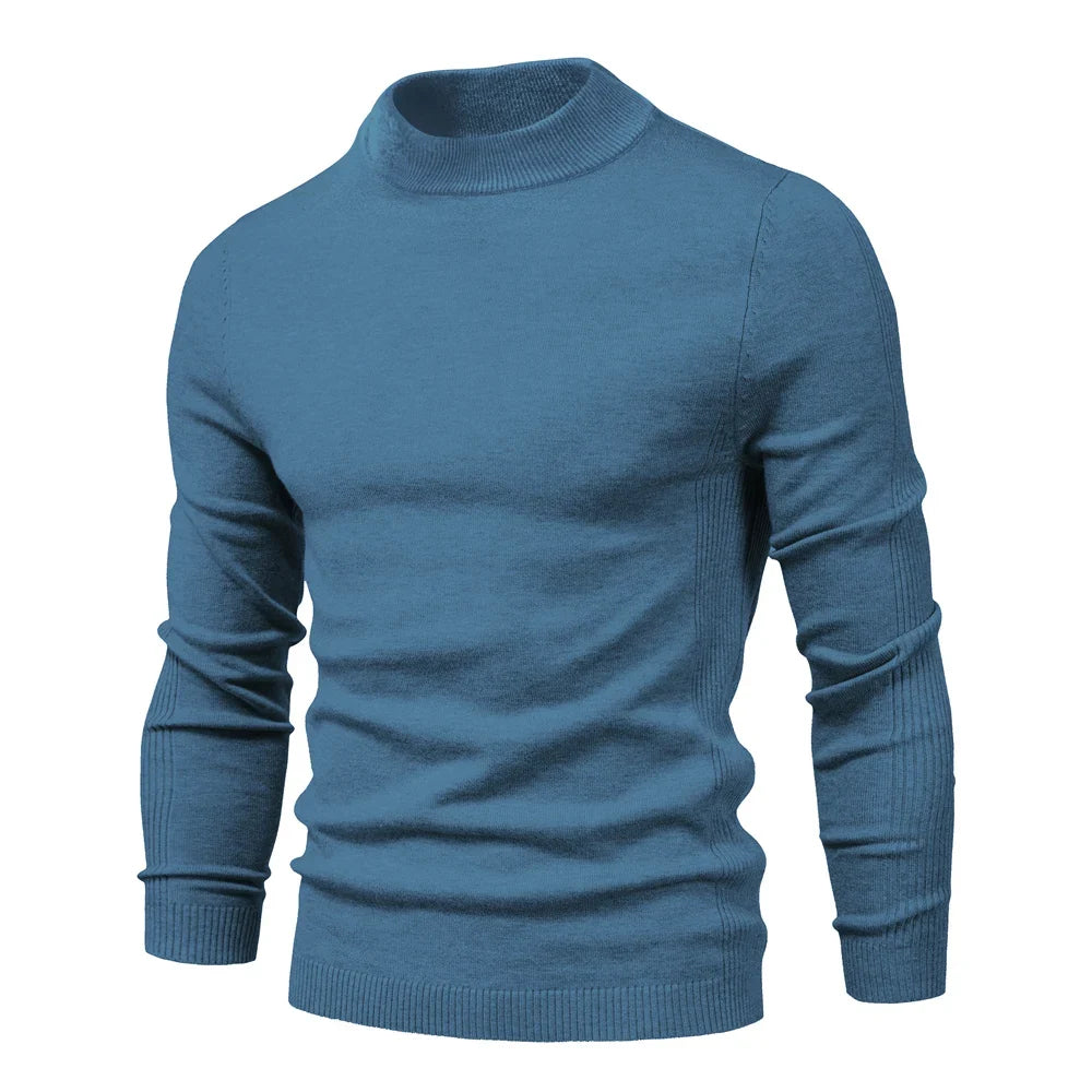 Dolcevita da Uomo Slim Fit in Maglia Invernale — foto 22
