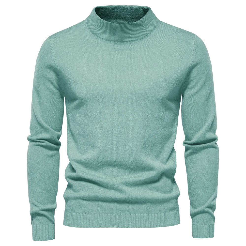 Dolcevita da Uomo Slim Fit in Maglia Invernale — foto 26