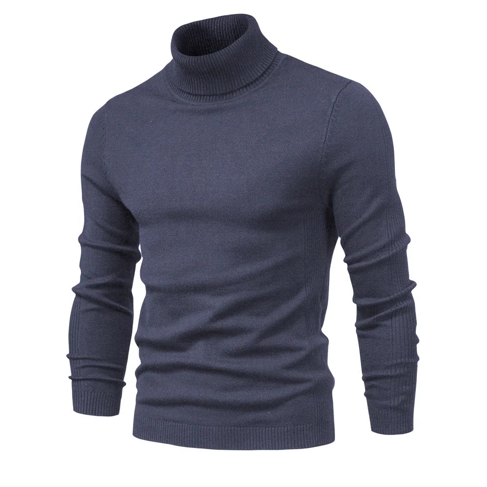 Dolcevita da Uomo Slim Fit in Maglia Invernale — foto 27