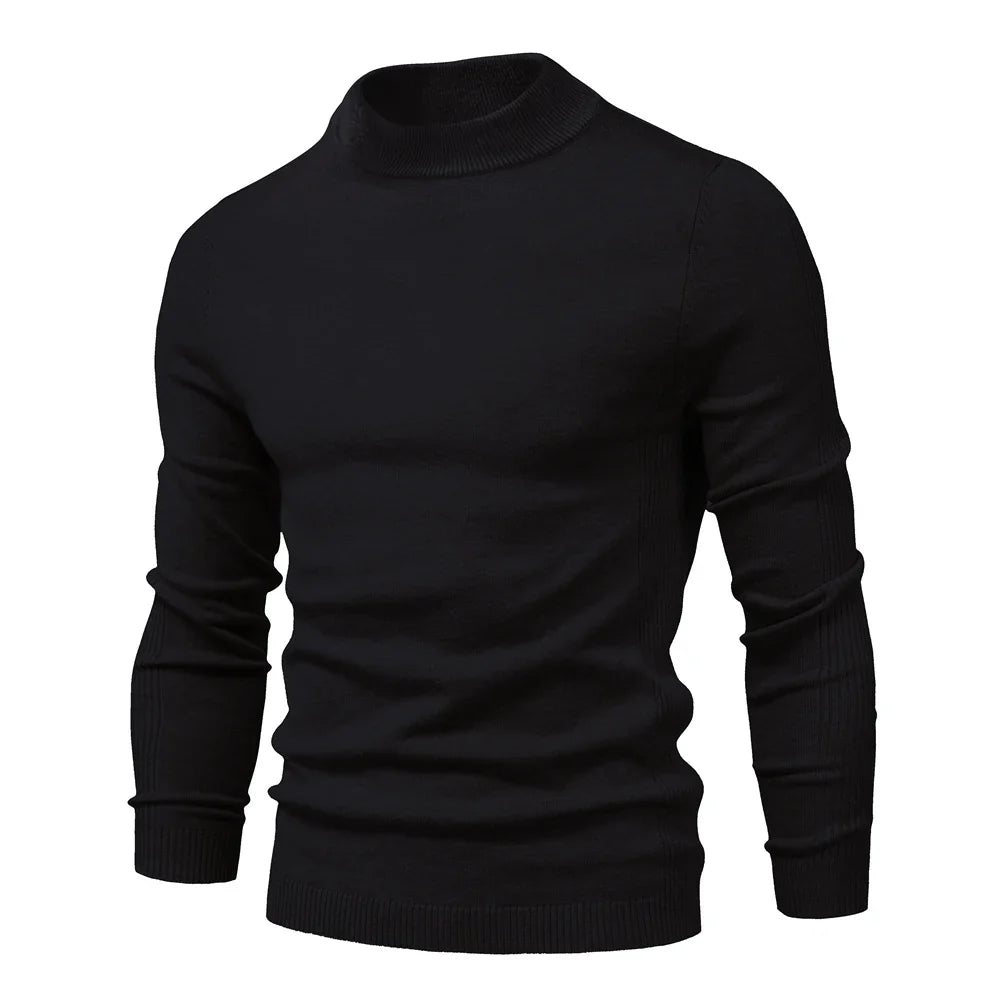 Dolcevita da Uomo Slim Fit in Maglia Invernale — foto 28