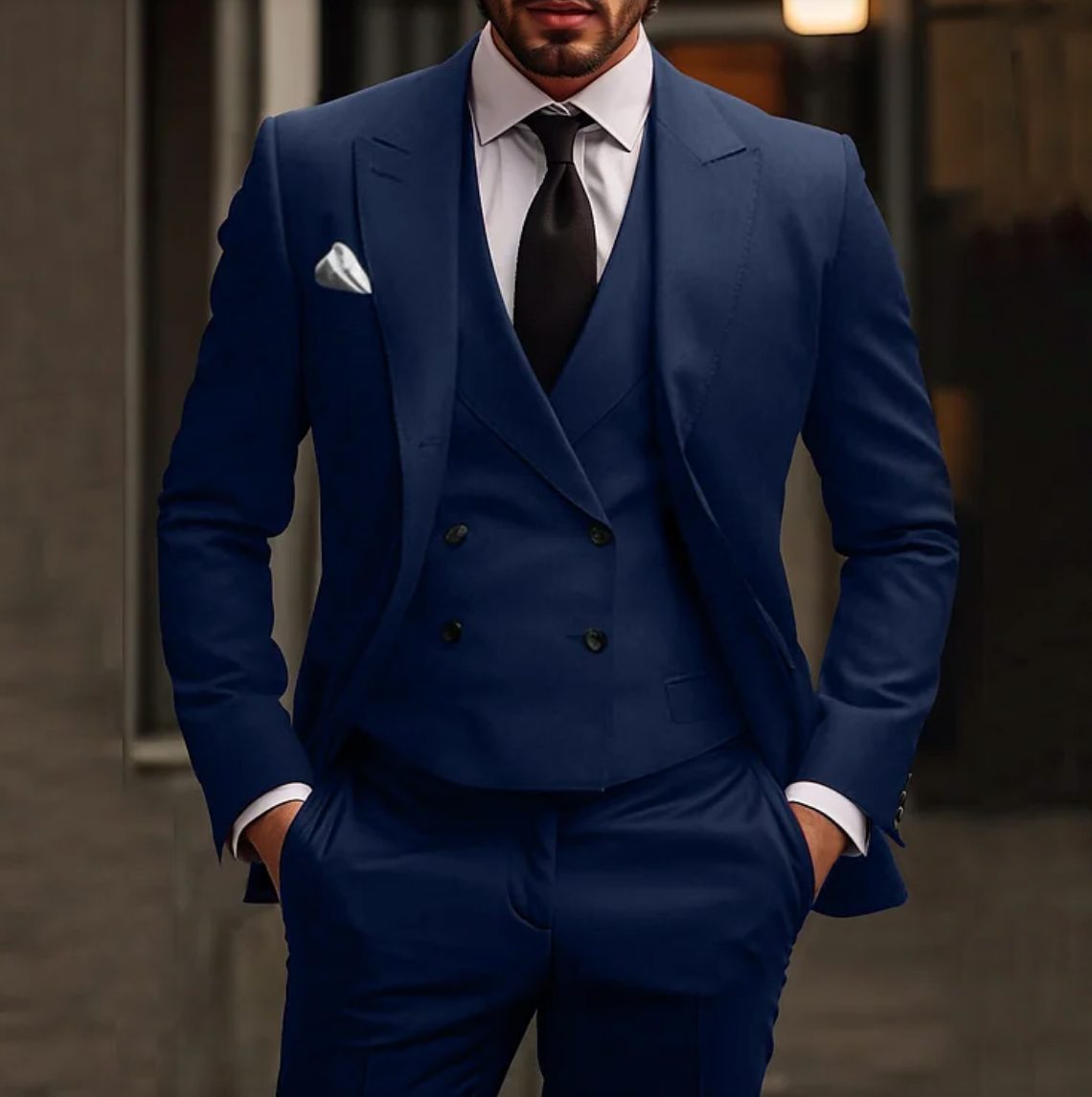 Completo Blazer Doppiopetto da Uomo Elegante — foto 2