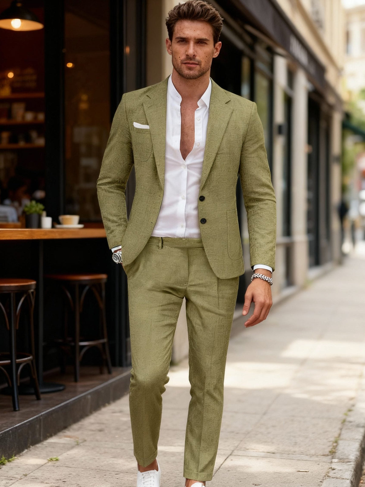 Completo Blazer Doppiopetto Leggero da Uomo