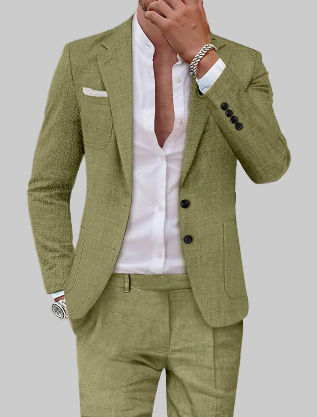 Completo Blazer Doppiopetto Leggero da Uomo — foto 5