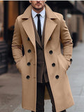 Cappotto Invernale Doppiopetto da Uomo in Lana